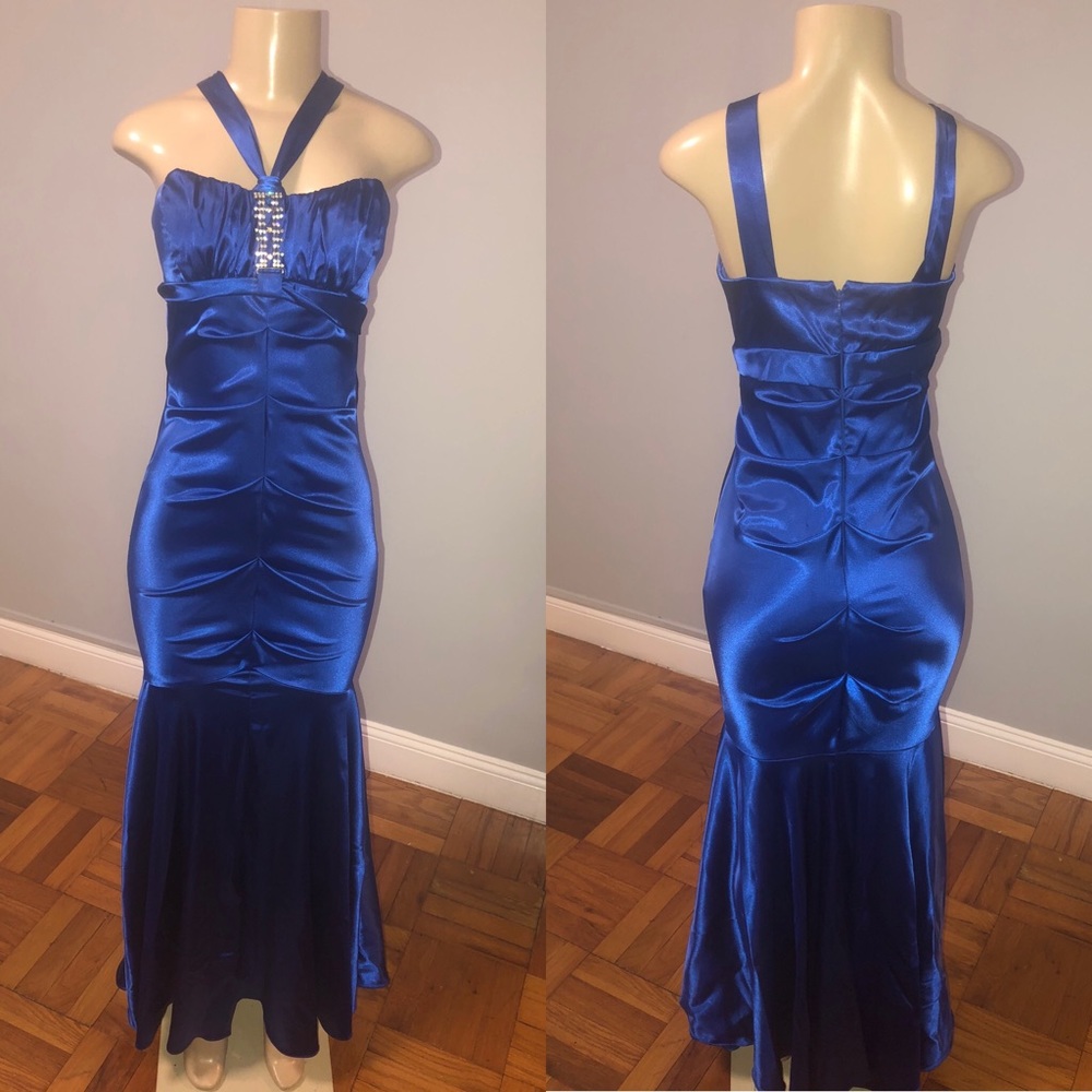 Royal blue maxi dress